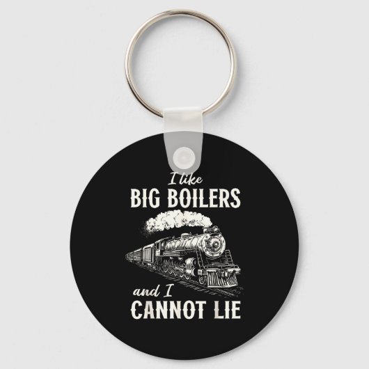 Funny Train Big Boilers Steam Locomotive Freight  Schlüsselanhänger (Vorderseite)