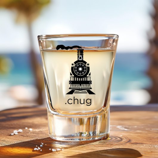Funny Train Chug Choo Choo Schnapsglas