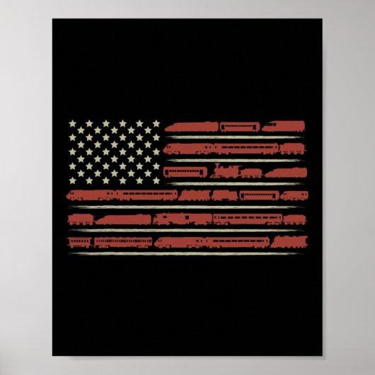 Funny Train Collector Gift Erwachsene Leiter Model Poster (Vorne)