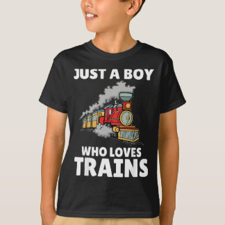 Funny Train For Boys - Nur ein Junge, der Lieben t T-Shirt