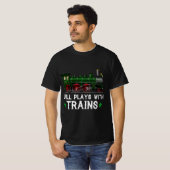 Funny Train For Trains Lovers Men Train Engine Dri T-Shirt (Vorne ganz)