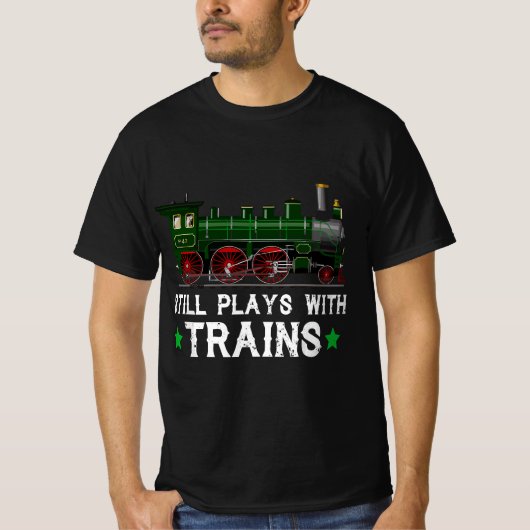 Funny Train For Trains Lovers Men Train Engine Dri T-Shirt (Vorderseite)