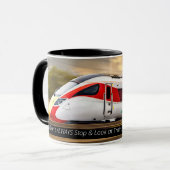 Funny Train Tasse Nicht immer anhalten Züge auszus (Vorderseite Links)