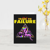 Funny Train to Failaching-Bodybuilding Karte (Gelbe Blume)
