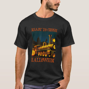 Funny Train Wagon Railroad Halloween Kostümjäger T-Shirt