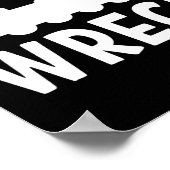 Funny Train Wreck . Sarcastic Joke T-Shirt Poster (Ecke)