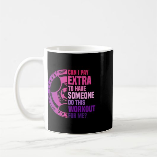 Funny Training Workout Frauen Kaffeetasse (Links)