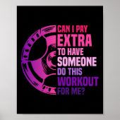 Funny Training Workout Frauen Poster (Vorne)