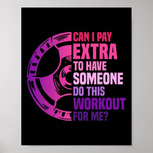 Funny Training Workout Frauen Poster (Vorne)