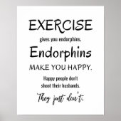 Funny Training Zitat, Gym Poster, Workout Fitness Poster (Vorne)