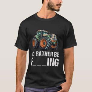 Funny Traktor Bauer Shirt, ich würde eher in der L T-Shirt