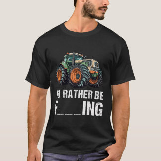 Funny Traktor Bauer Shirt, ich würde eher in der L T-Shirt