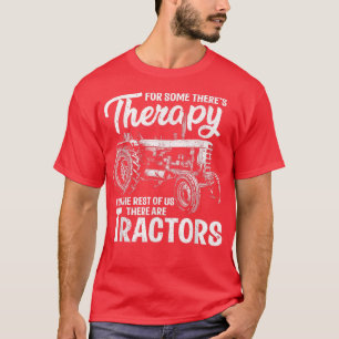 Funny Traktor Bauer Therapie Vintag Farm Traktor T-Shirt