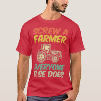 Funny Traktor Geschenk schrauben einen Bauer jeder T-Shirt