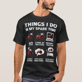 Funny Traktor liebt 6 Dinge, die ich in meinem Spa T-Shirt
