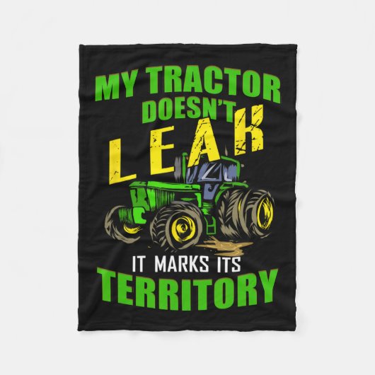 Funny Traktor - Mein Traktor läuft nicht aus Fleecedecke (Vorderseite)