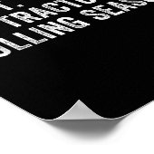 Funny Traktor Pulling Ich kann es nicht sein Trakt Poster (Ecke)