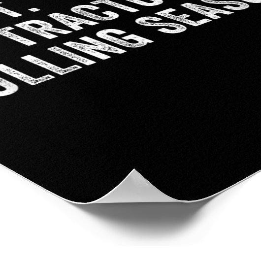 Funny Traktor Pulling Ich kann es nicht sein Trakt Poster (Ecke)