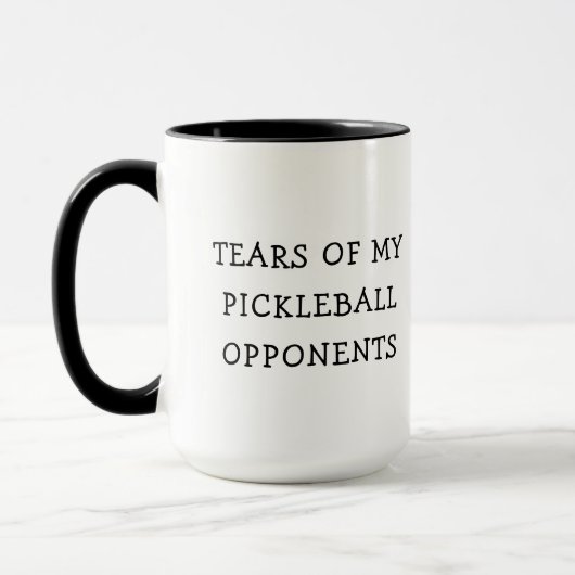 Funny Tränen meiner Pickleball-Gegner Kaffee Tasse (Links)