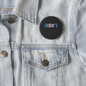 Funny Transgender Pride kann nicht LGBTQ Trans Fla Button (Beispiel)