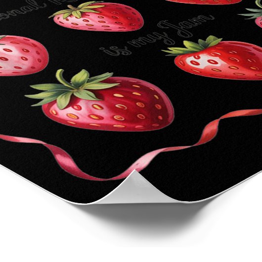 Funny Transitional Kindergarten ist mein Jam Straw Poster (Ecke)