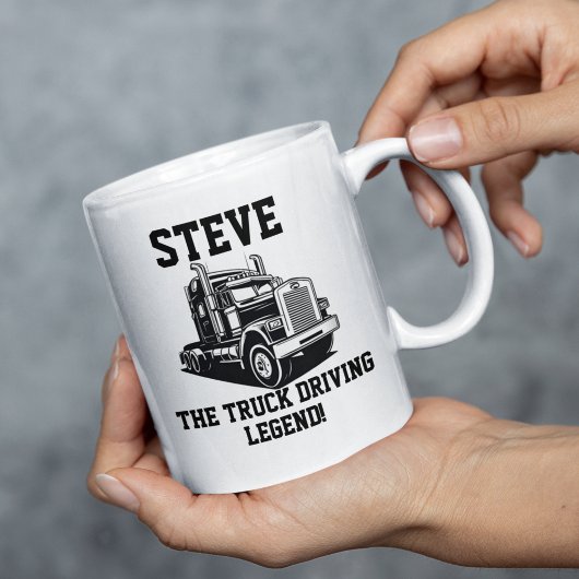 Funny Transport Semi Truck Driver Individuelle Nam Kaffeetasse