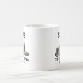 Funny Transport Semi Truck Driver Individuelle Nam Kaffeetasse (Mittel)