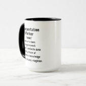 Funny Transportation Worker Definition Geschenke Tasse (Vorderseite Links)