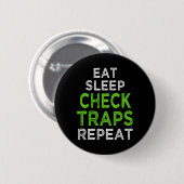 Funny Trapping Furbearer Jagen Button (Vorne & Hinten)