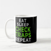 Funny Trapping Furbearer Jagen Kaffeetasse (Links)