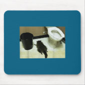 Funny Trashed Panda Drunk Racoon  Mousepad (Vorne)