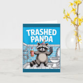 Funny Trashed Panda Raccoon Gets Drunk 1ff512797a7 Karte (Gelbe Blume)
