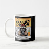 Funny Trashed Panda Raccoon Gets Drunk  Kaffeetasse (Links)