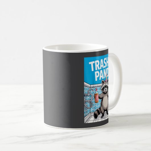 Funny Trashed Panda Raccoon Gets Drunk  Kaffeetasse (VorderseiteRechts)