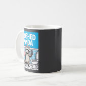 Funny Trashed Panda Raccoon Gets Drunk  Kaffeetasse (Vorderseite Links)