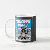 Funny Trashed Panda Raccoon Gets Drunk  Kaffeetasse (Links)