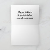 Funny Traube Birthday Card Dankeskarte (Innenseite)