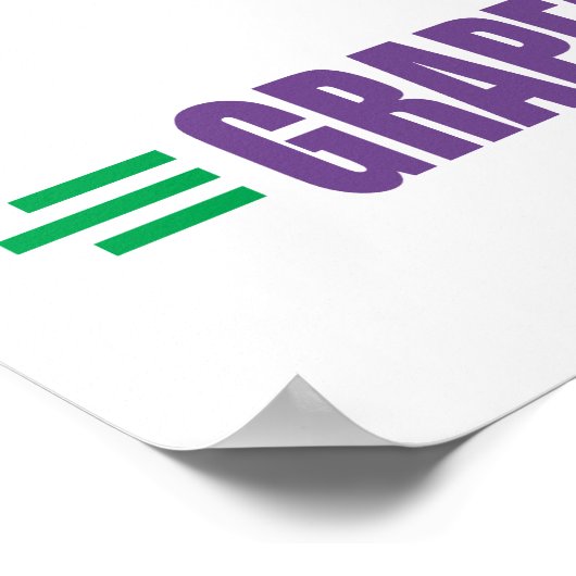 Funny Trauben Poster (Ecke)