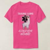 Funny Trauma Llama Alpaca Ihr Wunde EMT Medic EMS T-Shirt (Design vorne)
