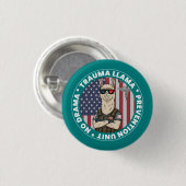 Funny Trauma Llama Prevention Unit Medical Button (Vorne & Hinten)