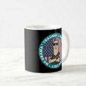 Funny Trauma Llama Prevention Unit Medical Tri-Bl Kaffeetasse (VorderseiteRechts)