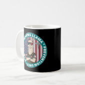 Funny Trauma Llama Prevention Unit Medical Tri-Bl Kaffeetasse (Vorderseite Links)