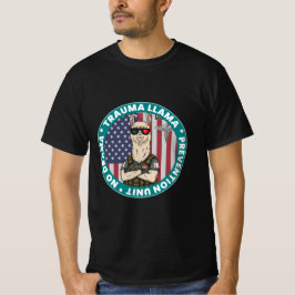 Funny Trauma Llama Prevention Unit Medizinischer T T-Shirt