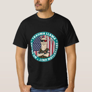 Funny Trauma Llama Prevention Unit Medizinischer T T-Shirt