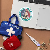 Funny Trauma Llama Prophylaxe Unit Medical Runder Aufkleber