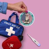 Funny Trauma Llama Prophylaxe Unit Medical Runder Aufkleber