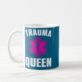 Funny Trauma Queen Art For Paramedic Women Emt Lov Kaffeetasse (Links)