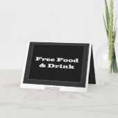 Funny Trauzeuge Hochzeit Einladung kostenlos Essen (Rückseite)