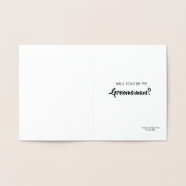 Funny Trauzeuge oder Trauzeuge FUTTER BOOZE CAKE M Folienkarte (Innenseite)