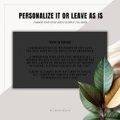 Funny Trauzeuge Vorschlag Man Card Black Telefonnummerkarte